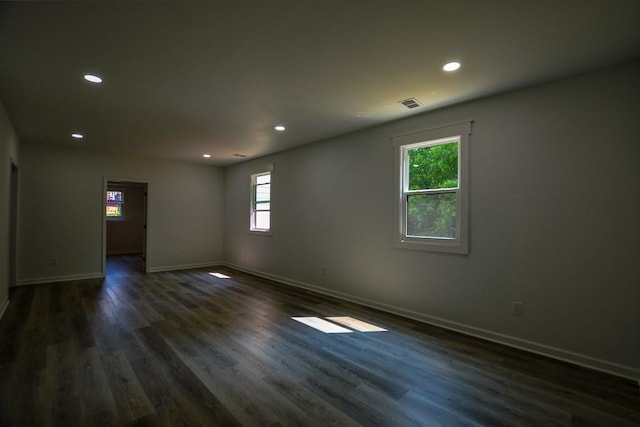 515 Allens Landing Ct, Lawrenceville, GA 30045 - empty room featuring baseboards, recessed lighting, and dark wood-style flooring