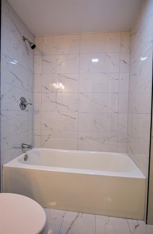 515 Allens Landing Ct, Lawrenceville, GA 30045 - full bathroom with toilet, shower / bathtub combination, and marble finish floors
