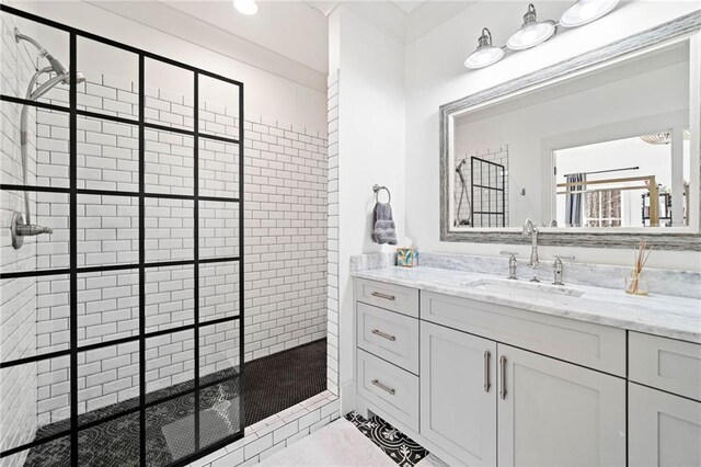 exercise room featuring recessed lighting, baseboards, and ornamental molding