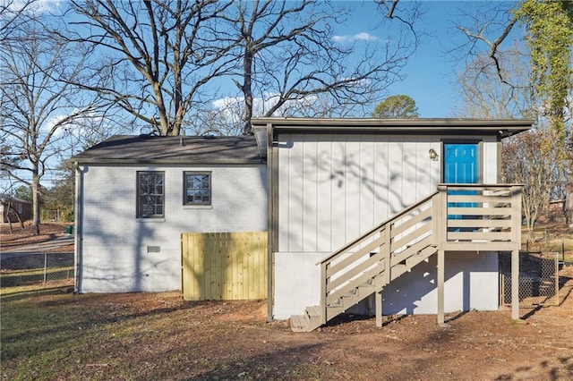 view of rear view of property