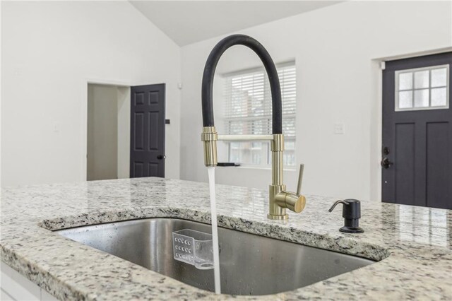 details with light stone counters and sink