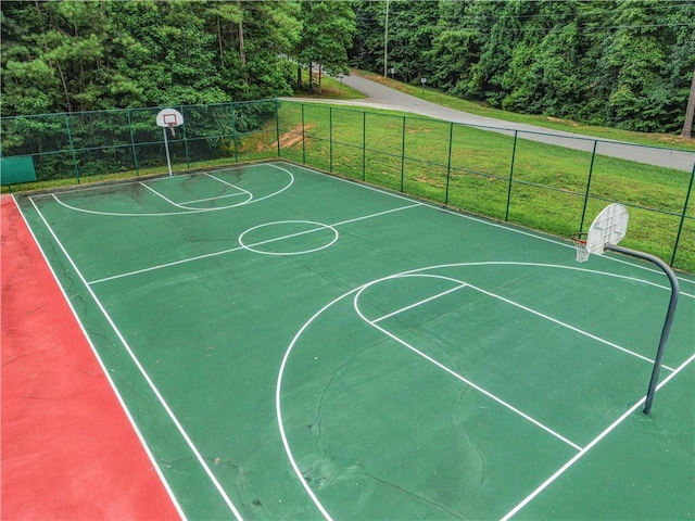 951 Longbranch Dr, Ranger, GA 30734 - view of sport court with a forest view and community basketball court
