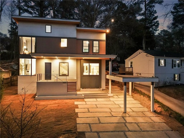 1045 Shepherds Ln NE, Atlanta, GA 30324 - view of back of house at dusk