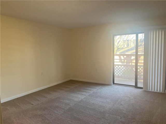 view of carpeted empty room