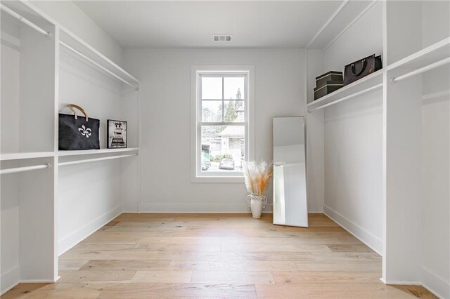 5808 Swinging Gate Rd, Gainesville, GA 30506 - walk in closet with light wood finished floors and visible vents