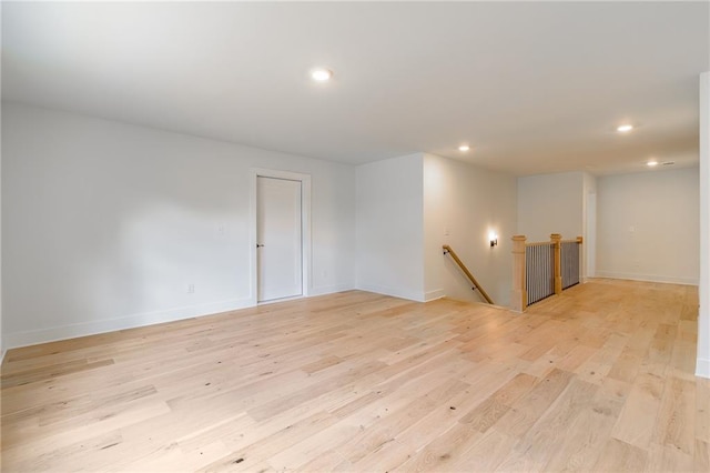 5808 Swinging Gate Rd, Gainesville, GA 30506 - empty room featuring light wood-style floors, baseboards, and recessed lighting