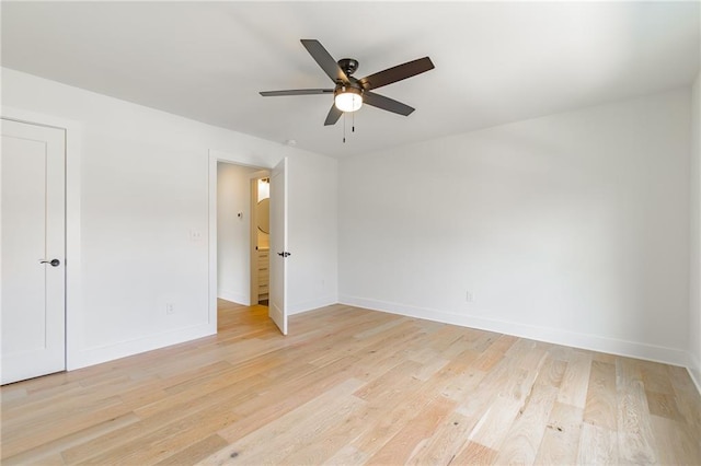 5808 Swinging Gate Rd, Gainesville, GA 30506 - interior space featuring baseboards, a ceiling fan, and light wood finished floors