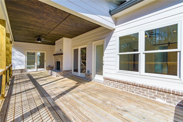 5808 Swinging Gate Rd, Gainesville, GA 30506 - deck with ceiling fan