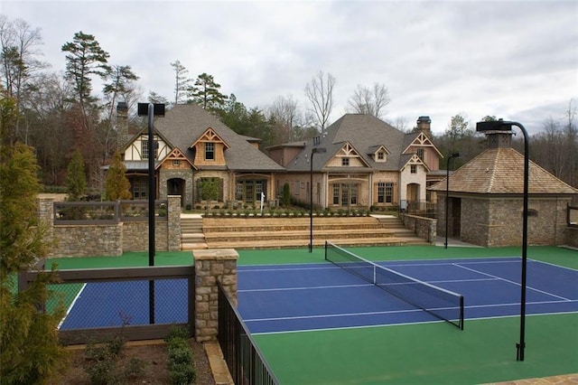5808 Swinging Gate Rd, Gainesville, GA 30506 - view of sport court featuring community basketball court and fence