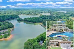 5808 Swinging Gate Rd, Gainesville, GA 30506 - drone / aerial view featuring a view of trees and a water view
