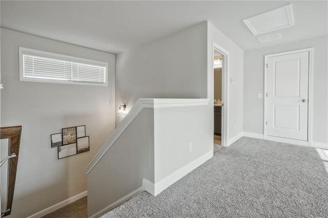 1055 Peyton View Ct, Alpharetta, GA 30004 - corridor featuring an upstairs landing, carpet floors, and baseboards
