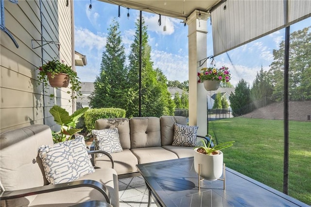 1055 Peyton View Ct, Alpharetta, GA 30004 - view of patio featuring an outdoor hangout area
