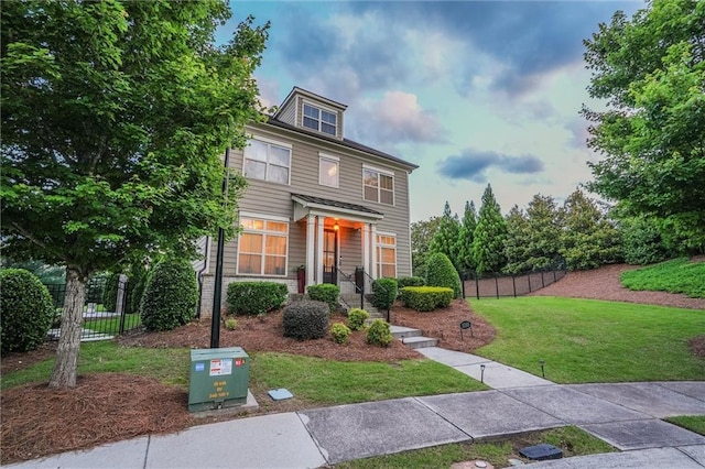 1055 Peyton View Ct, Alpharetta, GA 30004 - view of american foursquare style home