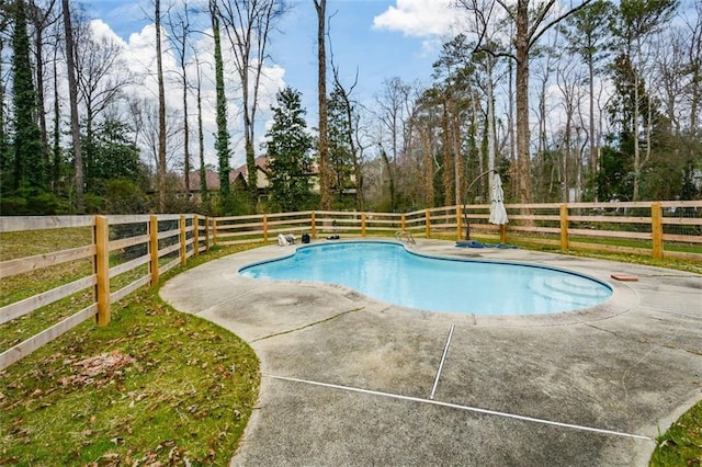805 Wesley Oak Rd, Sandy Springs, GA 30328 - view of swimming pool with a patio area