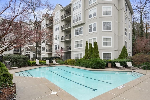 pool with fence
