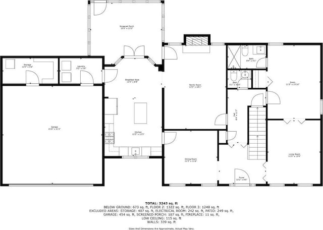 220 Hollyridge Dr, Roswell, GA 30076 - view of home floor plan
