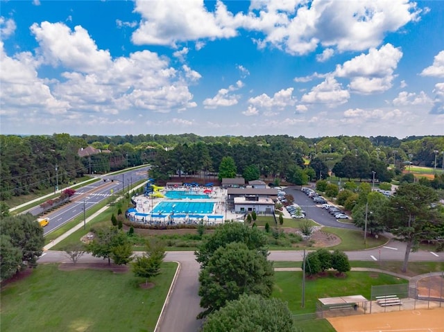 view of aerial view