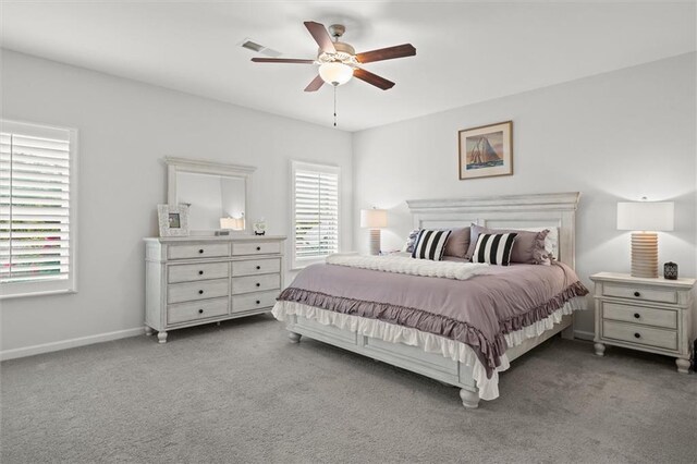 777 Tucker Trl, Bremen, GA 30110 - bedroom featuring carpet floors, a ceiling fan, and baseboards