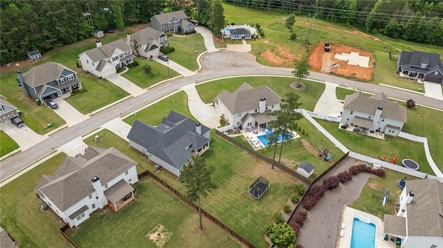 777 Tucker Trl, Bremen, GA 30110 - aerial view of residential area with a pool area
