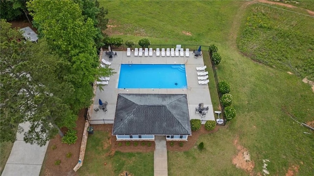 777 Tucker Trl, Bremen, GA 30110 - aerial view of property and surrounding area with a pool