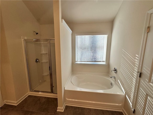 4005 Riverchess Dr SW, Atlanta, GA 30331 - bathroom featuring tile patterned floors and plus walk in shower