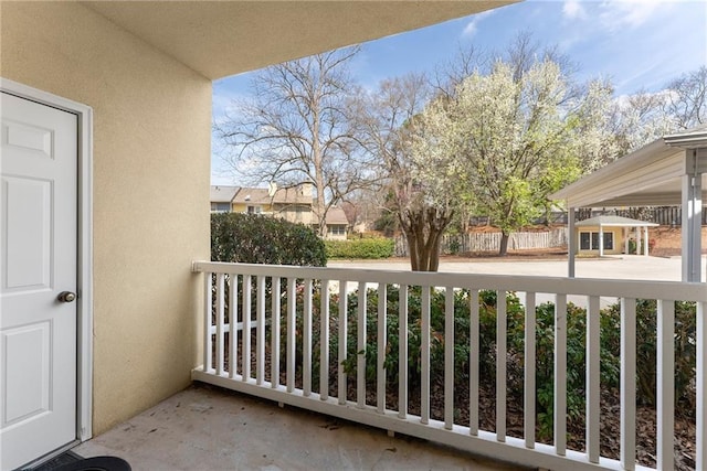 view of balcony