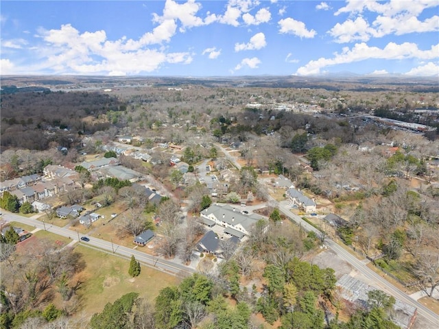 bird's eye view with a residential view