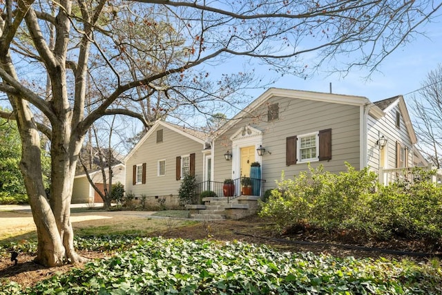 view of front of home