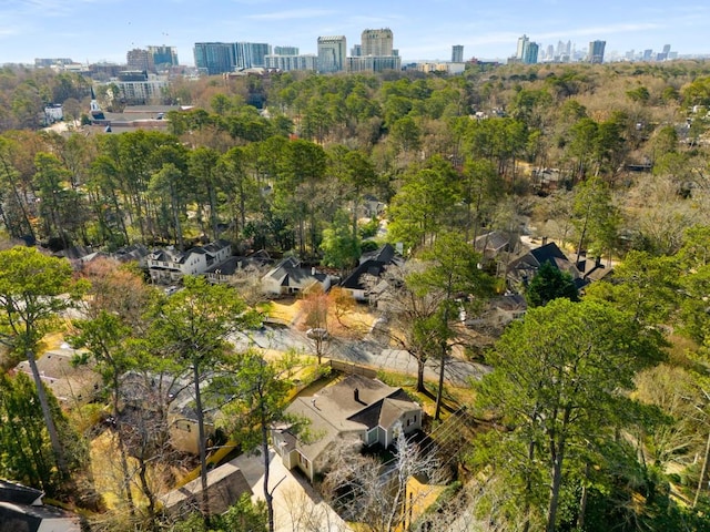 bird's eye view featuring a city view