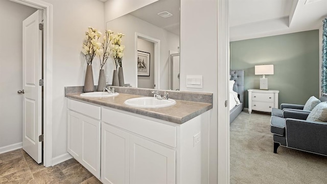 bathroom with vanity