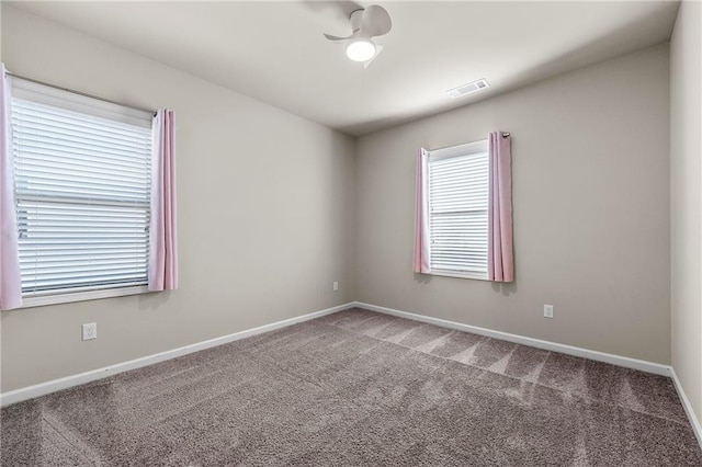 view of carpeted empty room