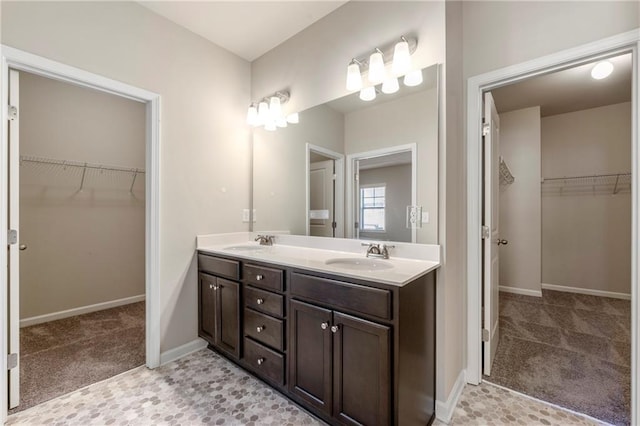 bathroom featuring vanity