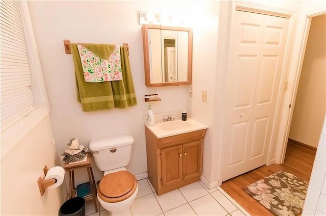 307 Little Hickory Ln, Woodstock, GA 30189 - bathroom with vanity and wood finished floors