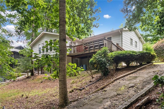 307 Little Hickory Ln, Woodstock, GA 30189 - back of property with a deck