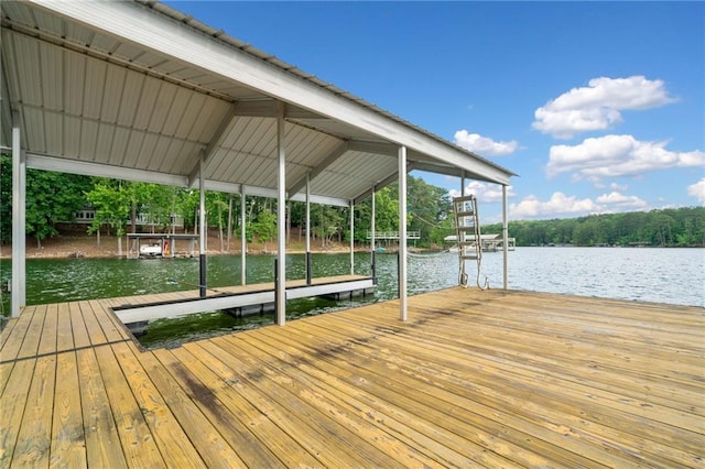 307 Little Hickory Ln, Woodstock, GA 30189 - dock area featuring boat lift and a water view