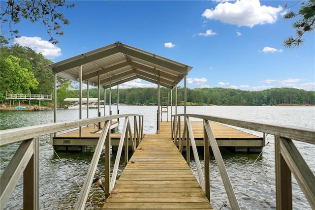 307 Little Hickory Ln, Woodstock, GA 30189 - dock area featuring a water view and boat lift