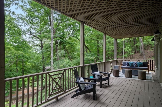367 Windflower Dr, Big Canoe, GA 30143 - deck featuring outdoor lounge area