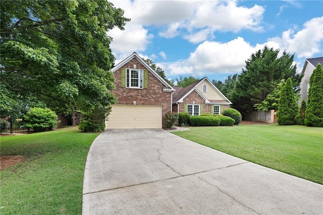 4801 Devonhurst Way, Powder Springs, GA 30127 - traditional-style house featuring concrete driveway, brick siding, and an attached garage