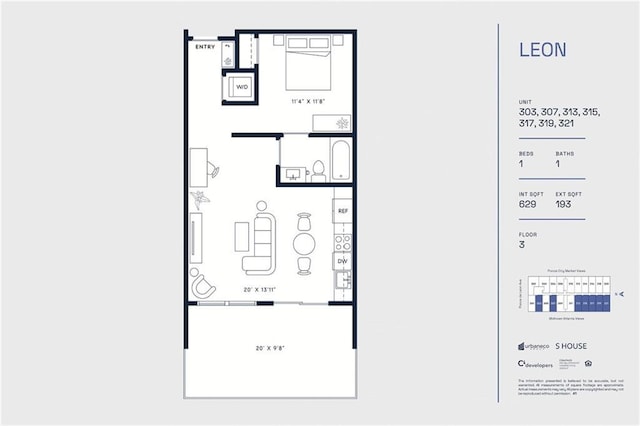 567 Ponce De Leon Ave NE Unit 321, Atlanta, GA 30308 - property floor plan