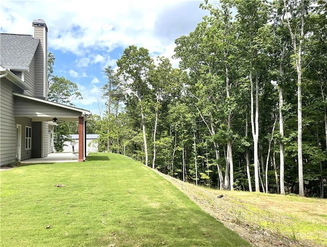 520 Stoneledge Dr, Jasper, GA 30143 - view of yard with a ceiling fan and a patio area
