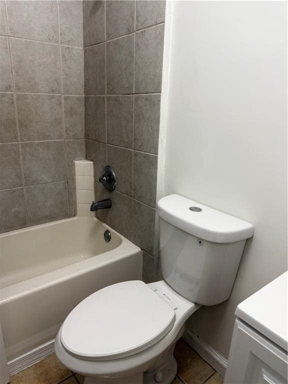 210 Ormond St SW, Atlanta, GA 30315 - full bathroom with toilet, shower / bathtub combination, vanity, and tile patterned floors