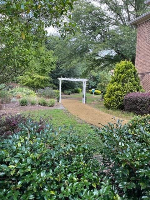 1800 Clairmont Lk Unit 326, Decatur, GA 30033 - view of yard featuring a pergola