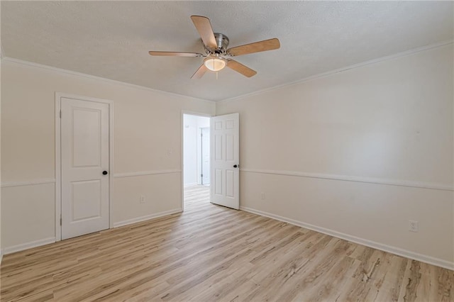 7020 Camp Valley Rd, Riverdale, GA 30296 - spare room with a ceiling fan, baseboards, ornamental molding, and wood finished floors