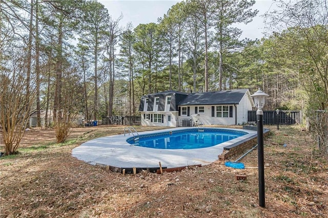 7020 Camp Valley Rd, Riverdale, GA 30296 - outdoor pool with fence and a sunroom