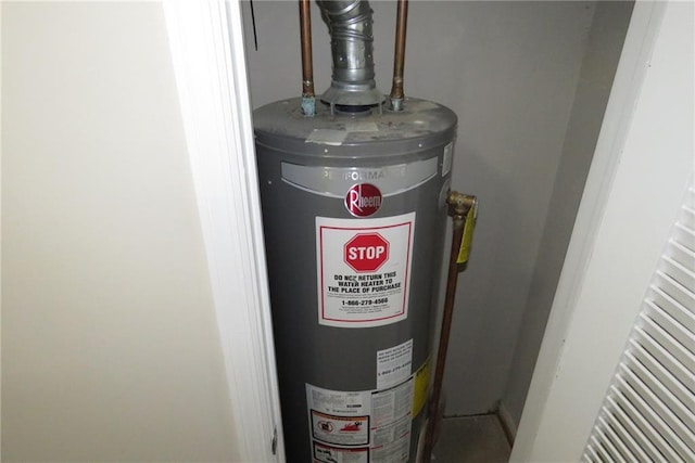 utilities featuring water heater