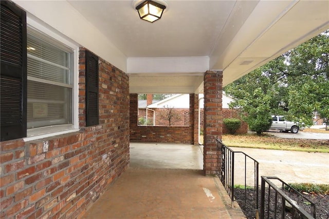 view of patio featuring covered porch