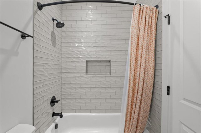 330 Shagbark Way, Harlem, GA 30814 - full bathroom featuring shower / bath combo with shower curtain and toilet