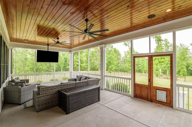 330 Shagbark Way, Harlem, GA 30814 - view of patio / terrace with outdoor lounge area and ceiling fan