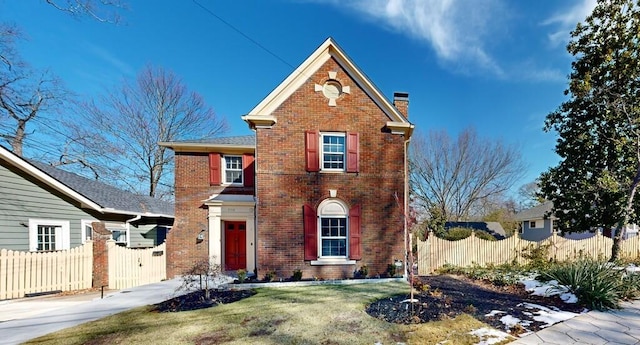 front of property with a front yard