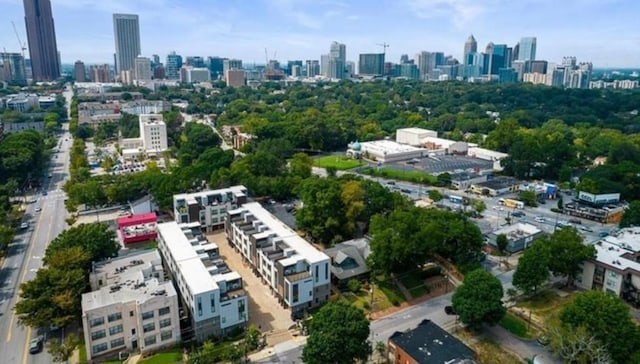 bird's eye view featuring a view of city